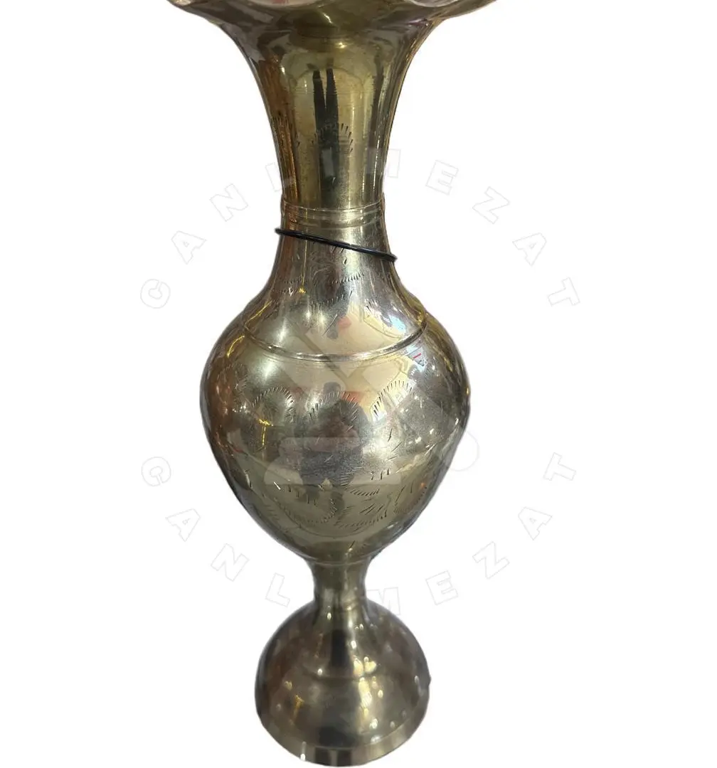 Prinç El işlemeli vazo 32 cm uzunluk