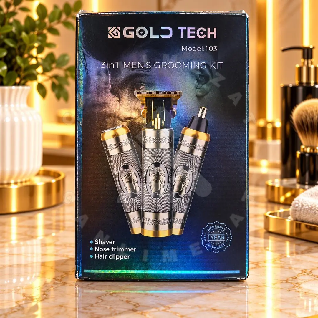 Gold tech 3 baṣlıklı traṣ makinesl