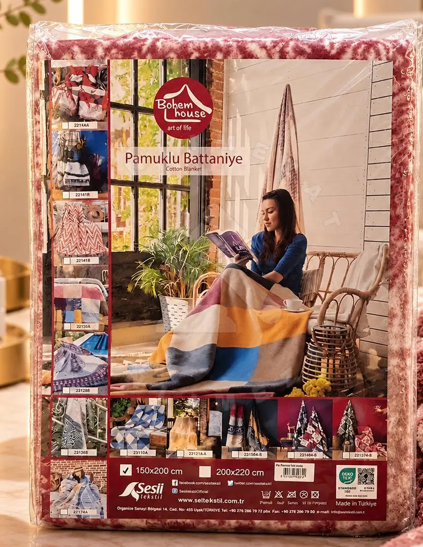Bohem house art of life pamuklu battanlye