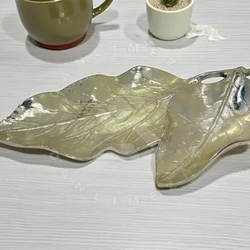 Paslanmaz çelik Dekoratif yaprak tabak