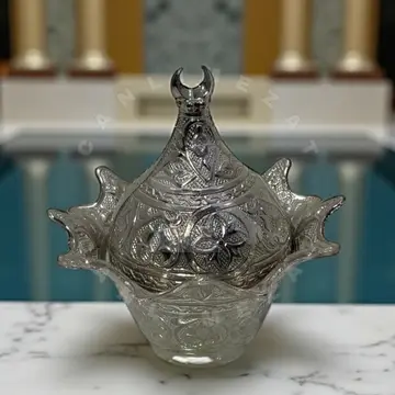 Alüminyum hilal motifli sunumluk