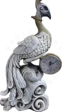 Polyester el işlemesi dekoratif saat 65 cm uzunluk