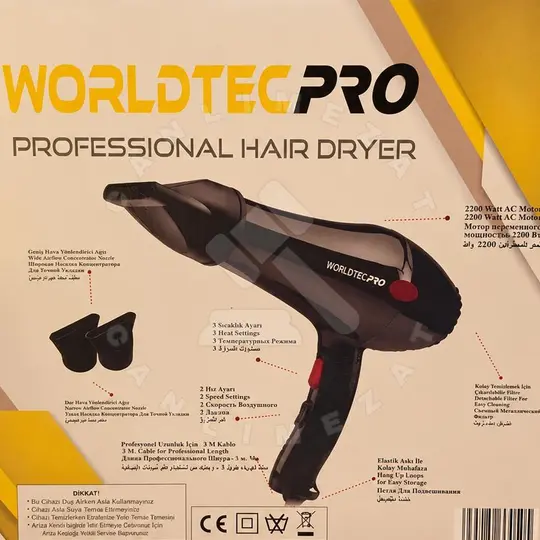 Worldtec pro saç kurutma makinesi