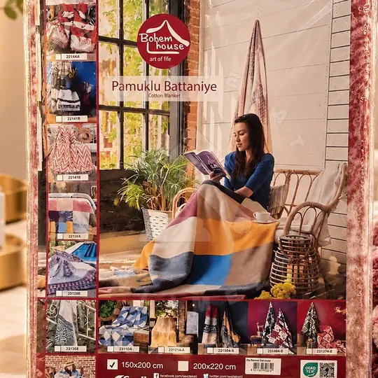 Bohem house art of life pamuklu battanlye