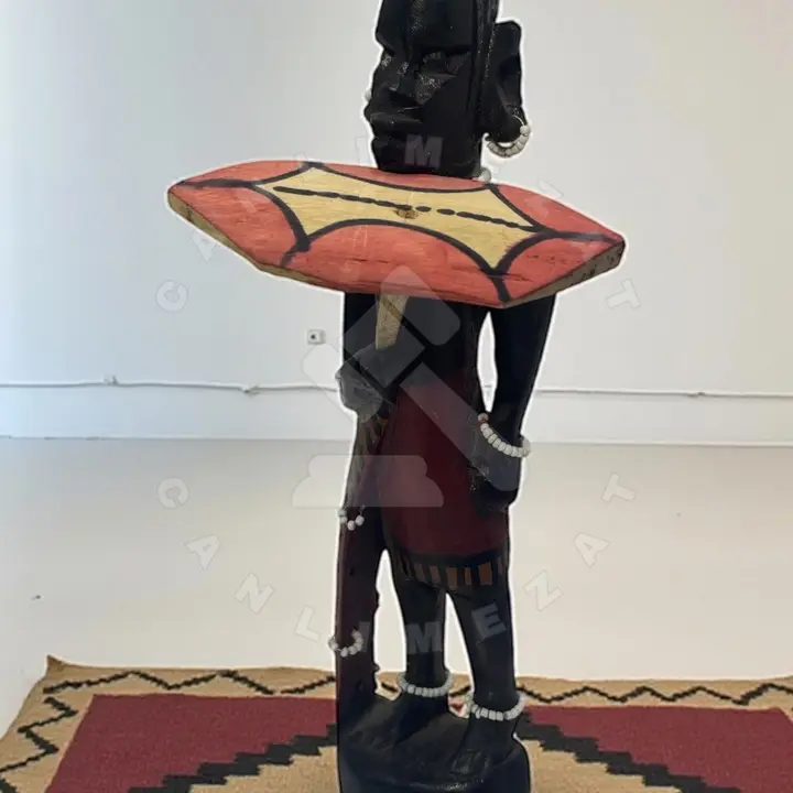 Ahşap aborjin kabile biblo fotoğraf 1