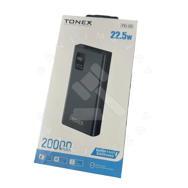 Tonex 20.000 Mah Powerbank Hızlı Şarj Destekli fotoğraf 1