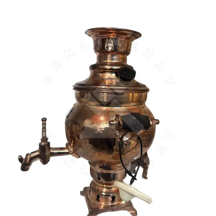 Bakır semaver 26cm uzunluk fotoğraf 1